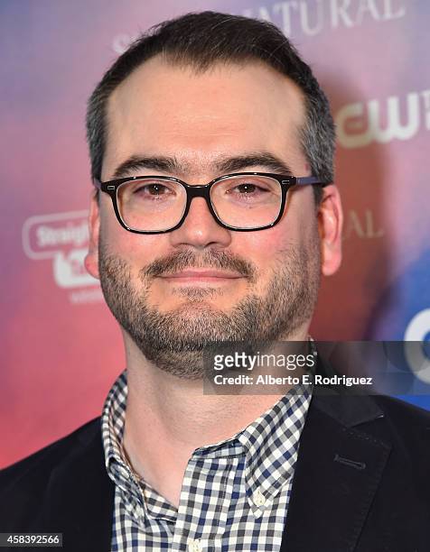 Writer Robbie Thompson attends the CW's Fan Party to Celebrate the 200th episode of "Supernatural" on November 3, 2014 in Los Angeles, California.