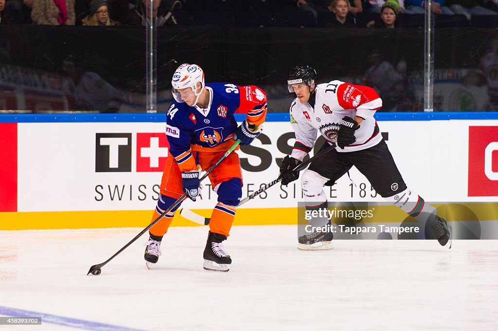 Tappara Tampere v Frolunda Gothenburg - Champions Hockey League Round of 16