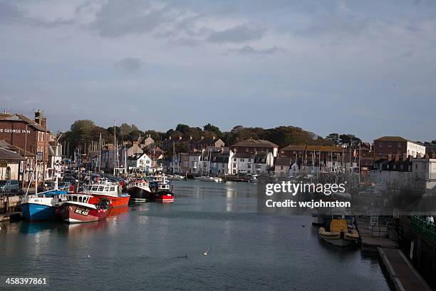 harbour at weymouth in dorset; - weymouth dorset stock pictures, royalty-free photos & images