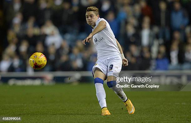 Adryan of Leeds United during the Sky Bet Championship match between Leeds United and Charlton Athletic at Elland Road on November 4, 2014 in Leeds,...