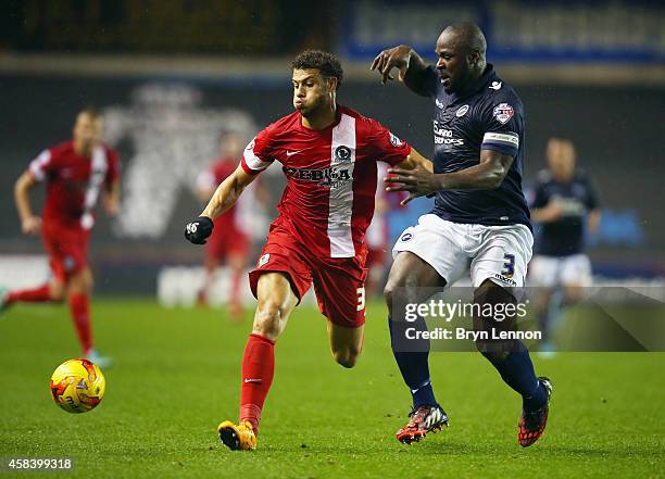 Millwall's Danny Shittu in action against Blackburn Rovers during the FA  Cup, Quarter Final Replay at Ewood Park, Blackburn Stock Photo - Alamy