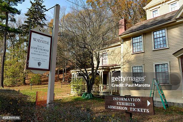 General view of The Wayside, the home of the Alcotts and Nathaniel Hawthorne, on November 4, 2014 in Concord, MA.