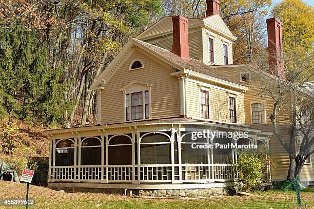 General view of The Wayside, the home of the Alcotts and Nathaniel Hawthorne, on November 4, 2014 in Concord, MA.