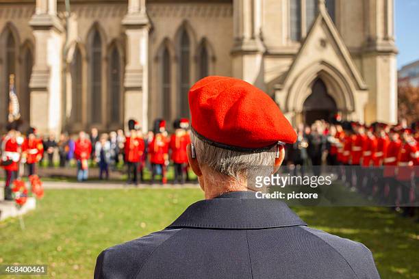 veteran during the remembrance day,2013 - remembrance day canada stock pictures, royalty-free photos & images