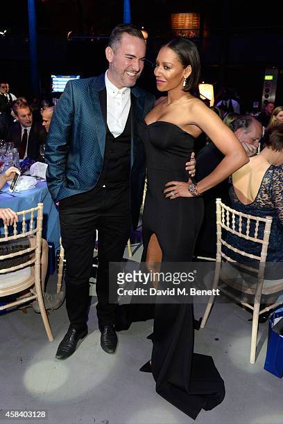 Nick Ede and Melanie Brown attend the second annual SeriousFun Network Gala at at The Roundhouse on November 4, 2014 in London, England.