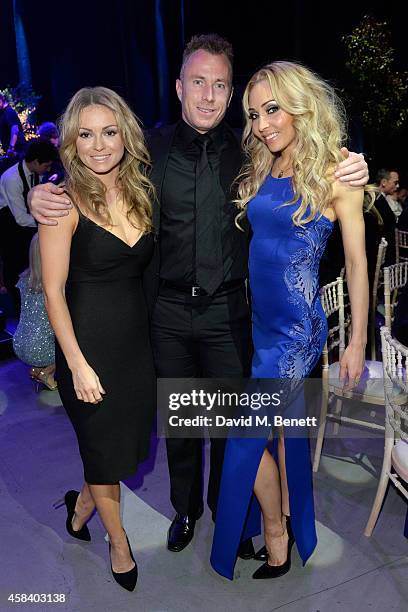 Ola Jordan, James Jordan and Iveta Lukosiute attend the second annual SeriousFun Network Gala at at The Roundhouse on November 4, 2014 in London,...