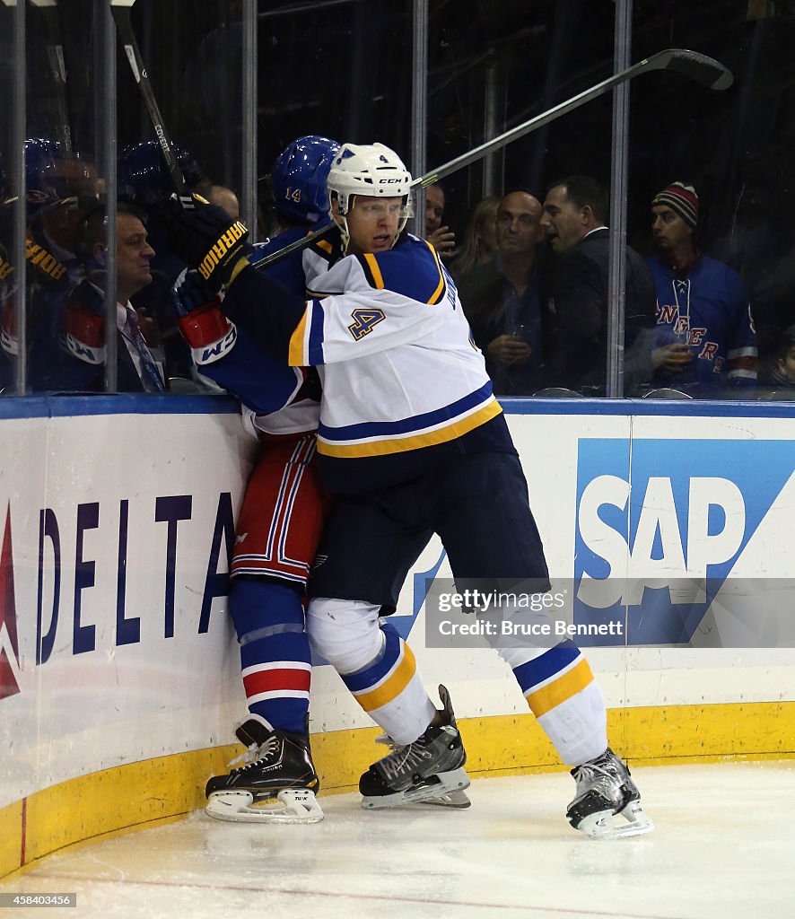 St Louis Blues v New York Rangers