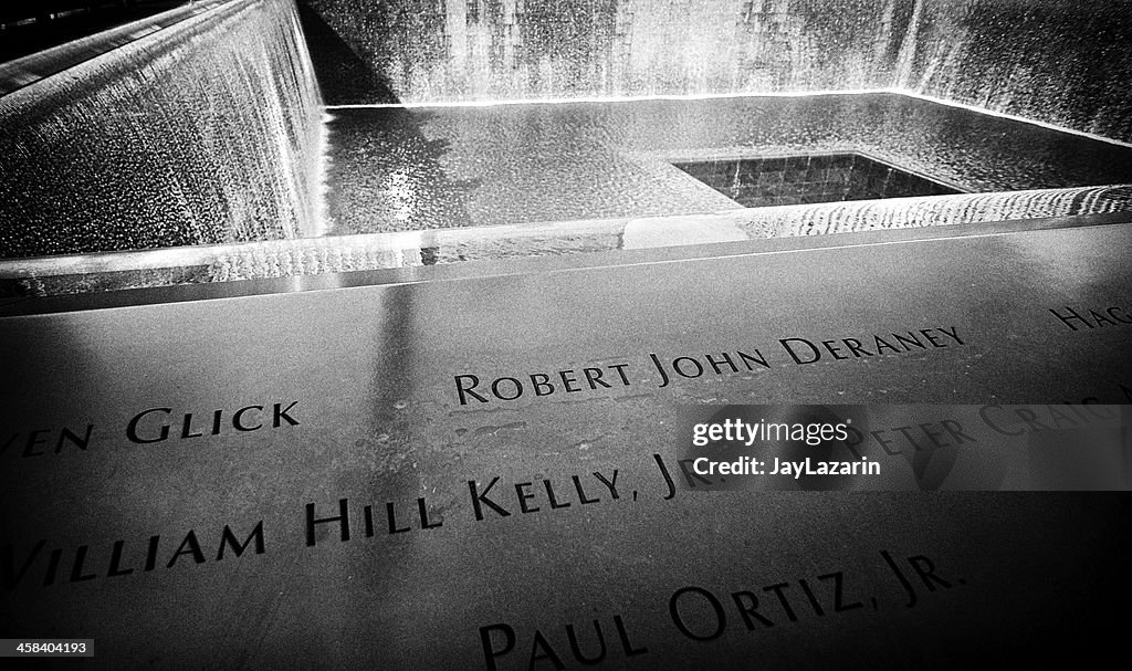 National September 11 Memorial Inscriptions of names, Ground Zero, NYC