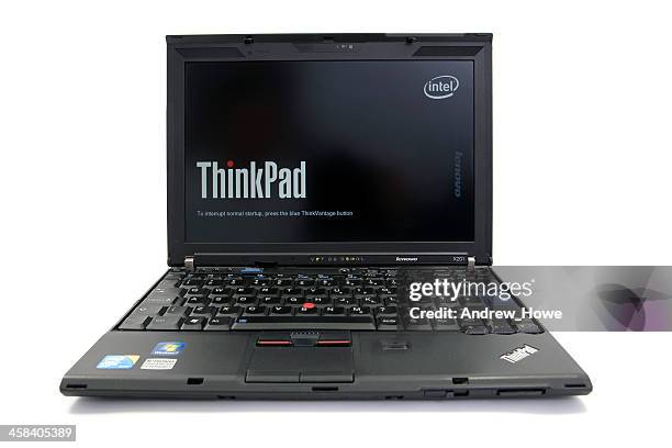 lenovo thinkpad x201 notebook - ibm laptop stock pictures, royalty-free photos & images