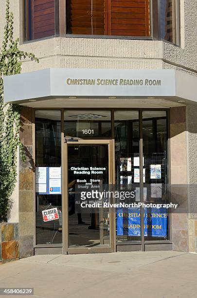 christian science reading room, denver - christian science reading room stock pictures, royalty-free photos & images