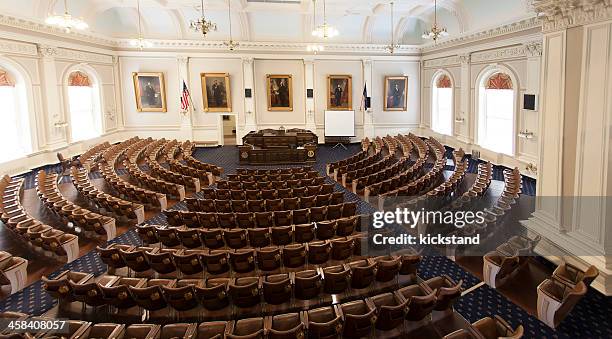 new hampshire legislative chamber - concord new hampshire stock pictures, royalty-free photos & images