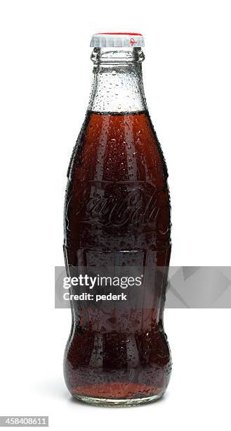 classic cola bottle - old fashioned drink isolated stock pictures, royalty-free photos & images