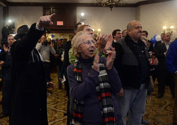 NH: Senator Jeanne Shaheen Gathers With Supporters On Election Night