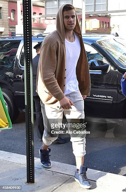 Kris Humphries is seen in Soho on November 4, 2014 in New York City.
