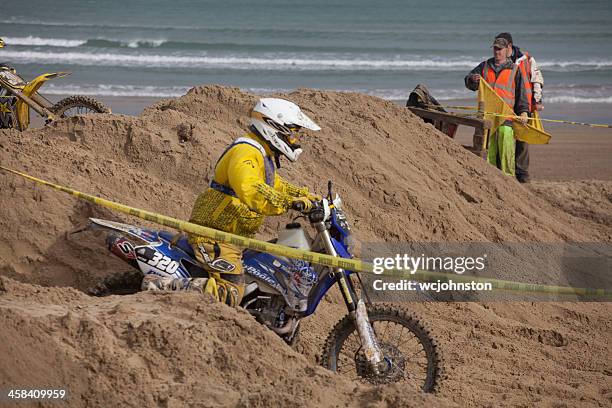 motorcycle motocross dirt bike race - weymouth esplanade stock pictures, royalty-free photos & images