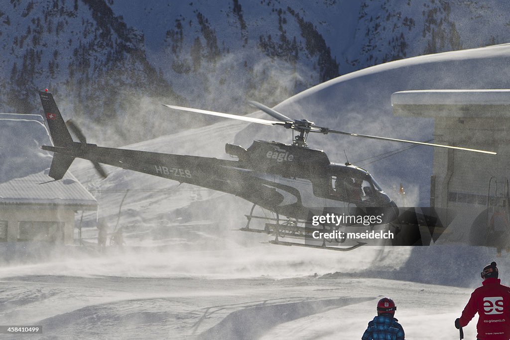 Décollage en hélicoptère Skiresort