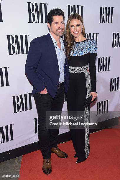 Hodges and Kasey Hodges attend the 62nd annual BMI Country awards on November 4, 2014 in Nashville, Tennessee.