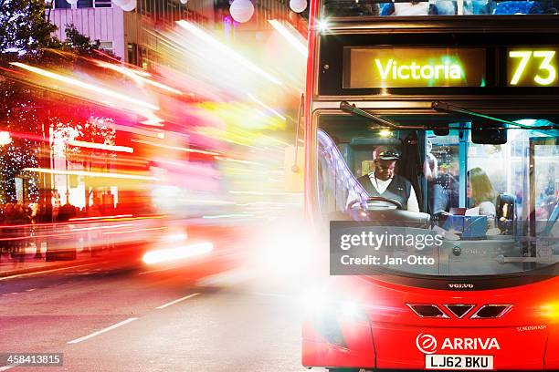 oxford street - bus driver stock pictures, royalty-free photos & images