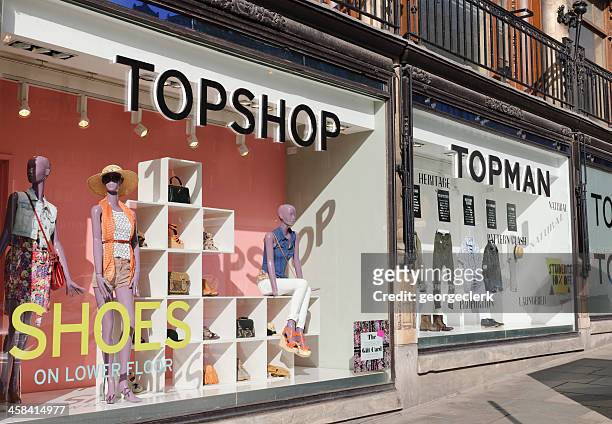 topshop and topman window displays - topshop retailer bildbanksfoton och bilder