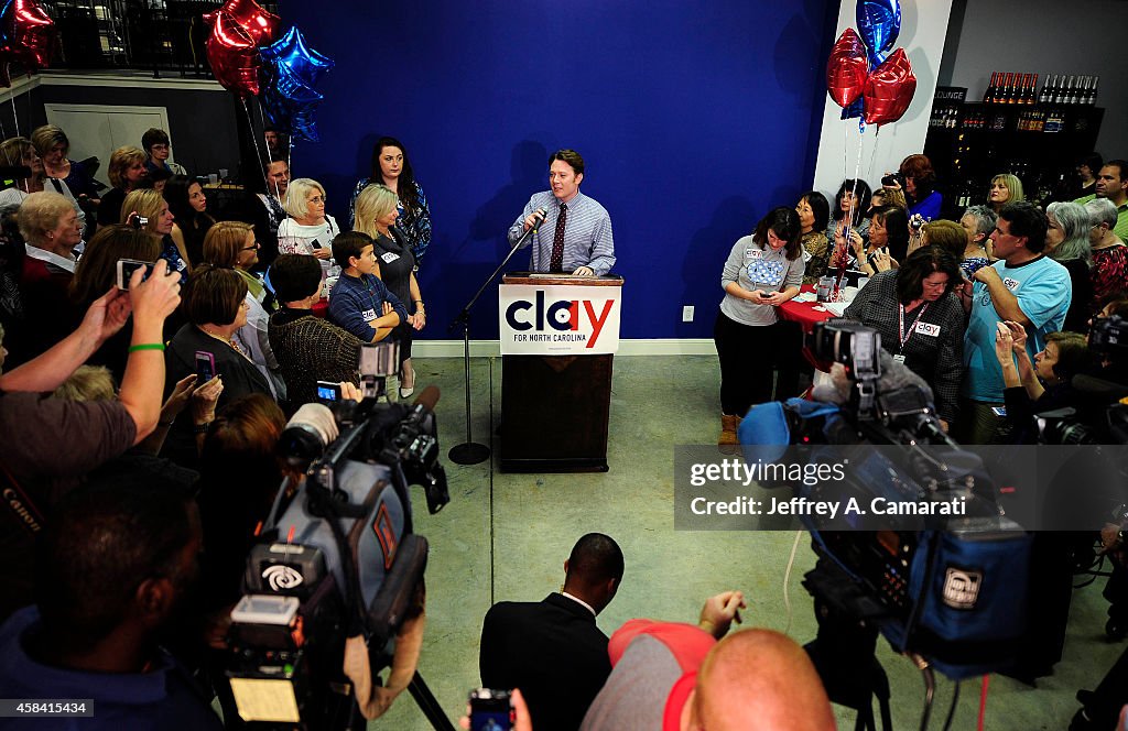 Congressional Candidate Clay Aiken Attends His Midterm Election Night Party