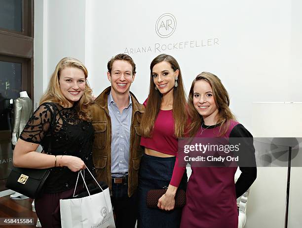 Fashion designer Ariana Rockefeller attends the opening reception to celebrate Ariana Rockefeller Fall/Winter 2014 collection at the Ariana...