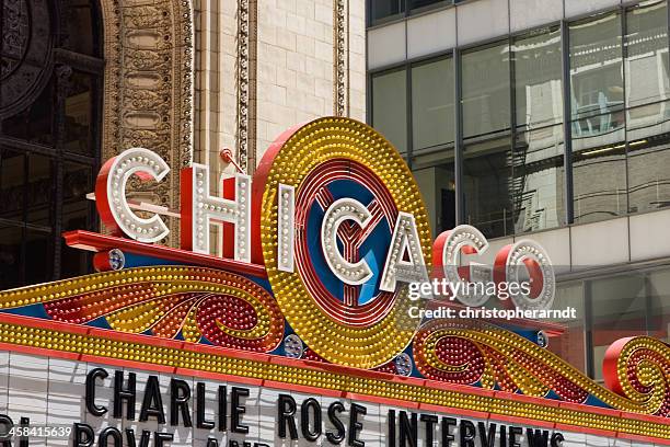 chicago theater marquee - chicago theater bildbanksfoton och bilder