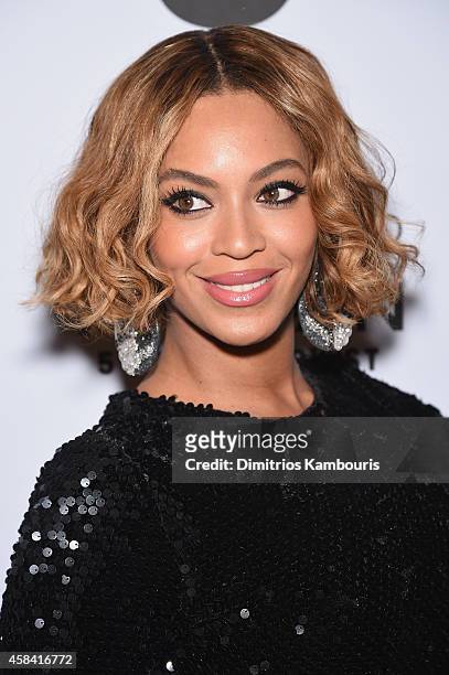 Beyoncé Knowles attends the Topshop Topman New York City flagship opening dinner at Grand Central Terminal on November 4, 2014 in New York City.