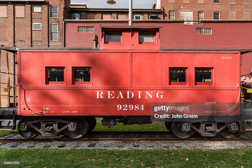 Historic reading Railroad train car...