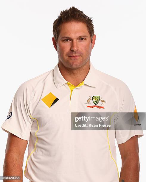 Ryan Harris of Australia poses during the Australia Test team headshots session at the Intercontinental Hotel on August 11, 2014 in Sydney, Australia.