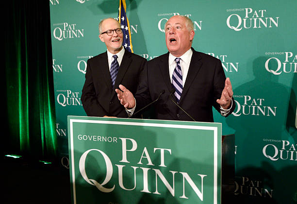 IL: Gov. Quinn Attends Election Night Rally In Chicago