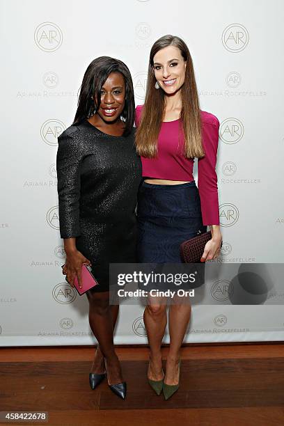 Actress Uzo Aduba and fashion designer Ariana Rockefeller attend the opening reception to celebrate Ariana Rockefeller Fall/Winter 2014 collection at...