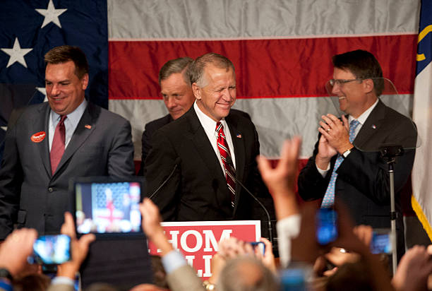 NC: Republican Candidate For Senate Thom Tillis Attends His Election Night Gathering