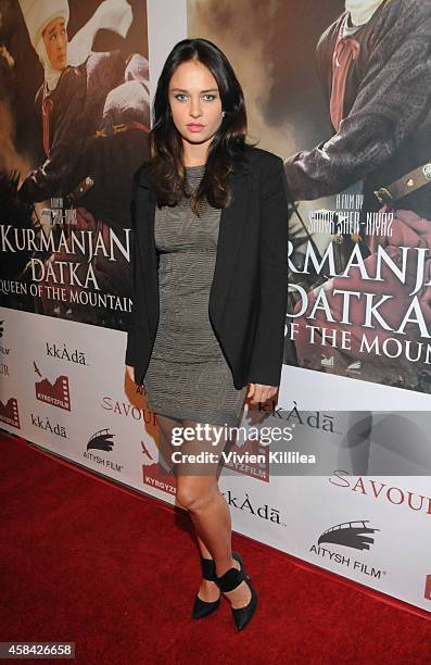 Actress Madison McKinley attends the "Kurmanjan Datka Queen Of The Mountains" - Red Carpet VIP Reception And Special Screening at the Egyptian...