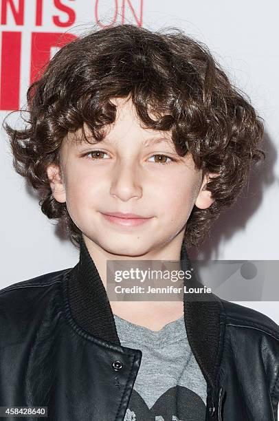 Actor August Maturo arrives at the Disney XD Premiere Screening of "Pants on Fire" on November 4, 2014 in Hollywood, California.