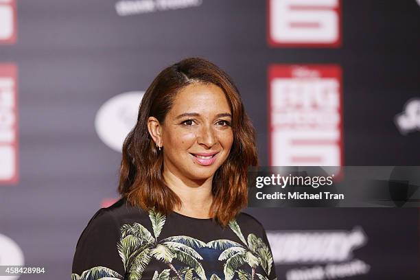 Maya Rudolph arrives at the Los Angeles premiere of "Big Hero 6" held at the El Capitan Theatre on November 4, 2014 in Hollywood, California.