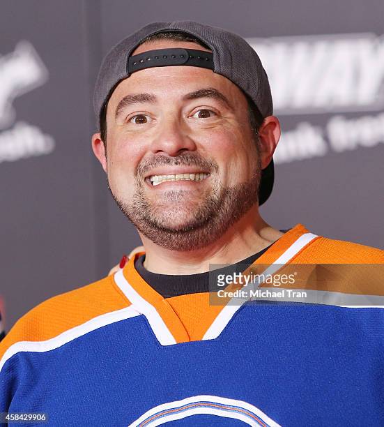 Kevin Smith arrives at the Los Angeles premiere of "Big Hero 6" held at the El Capitan Theatre on November 4, 2014 in Hollywood, California.