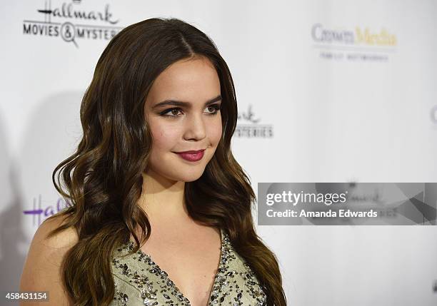 Actress Bailee Madison arrives at the Hallmark Channel's Holiday Christmas world premiere screening of "Northpole" at La Piazza Restaurant on...