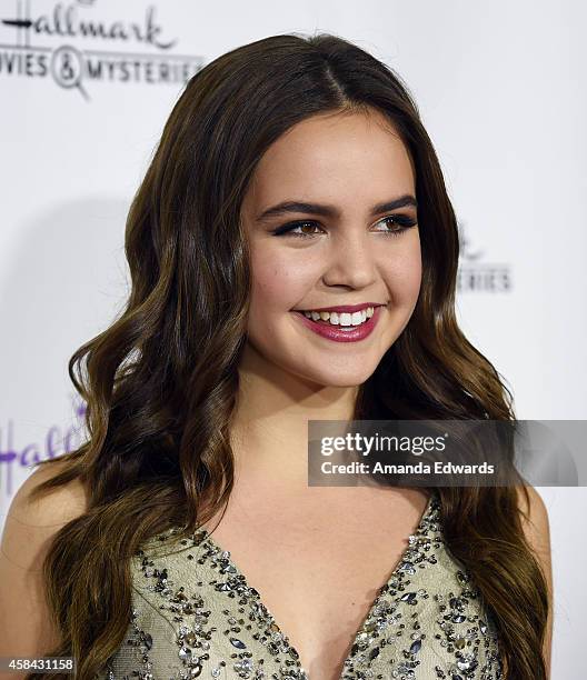 Actress Bailee Madison arrives at the Hallmark Channel's Holiday Christmas world premiere screening of "Northpole" at La Piazza Restaurant on...