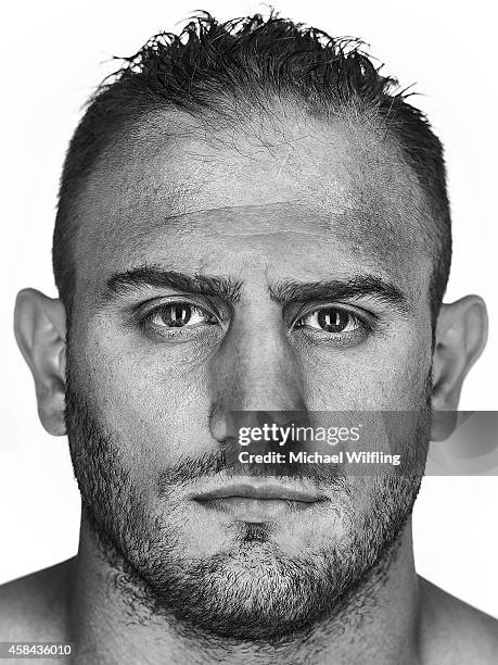 Professional heavyweight boxer Francesco Pianeta is photographed on August 5, 2014 in Munich, Germany.