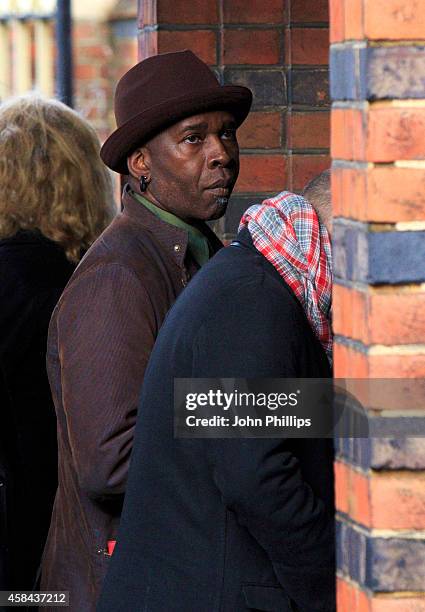 Vernon Reid attends the funeral of Jack Bruce at Golders Green Crematorium on November 5, 2014 in London, England.