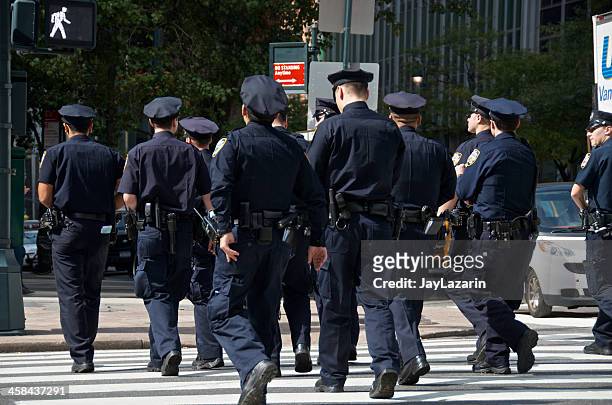 nypd agentes durante nações unidas conjunto de eventos, cidade de nova iorque - new york city police counterterrorism imagens e fotografias de stock