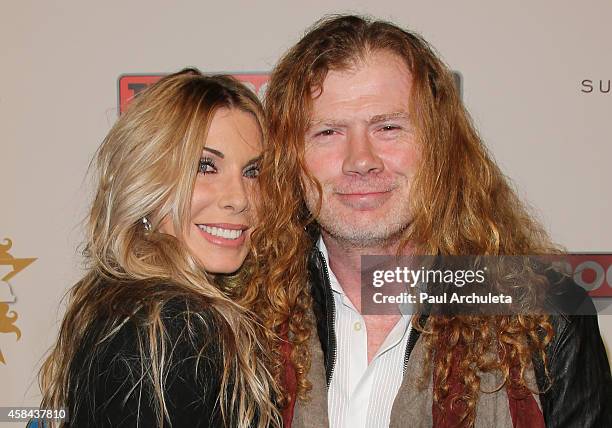 Recording Artist Dave Mustaine and his Wife Pamela Anne Casselberry attend the 10th Annual Classic Rock Awards: Classic Rock Roll Of Honour Award...