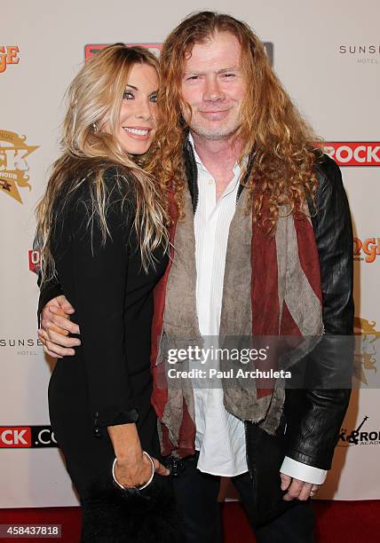 Recording Artist Dave Mustaine and his Wife Pamela Anne Casselberry attend the 10th Annual Classic Rock Awards: Classic Rock Roll Of Honour Award...