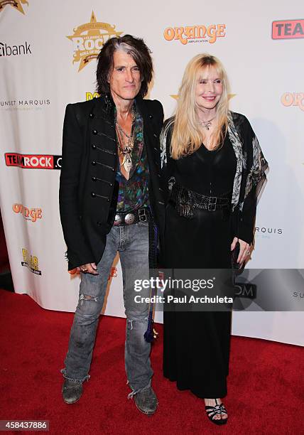Recording Artist Joe Perry and his Wife Billie Paulette Montgomery attend the 10th Annual Classic Rock Awards: Classic Rock Roll Of Honour Award...