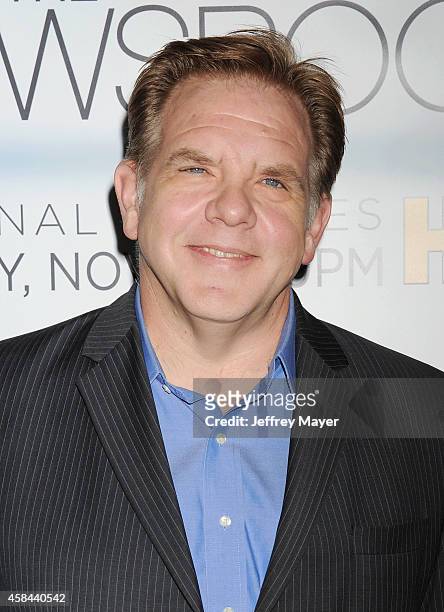 Actor Brian Howe attends the Los Angeles season 3 premiere of HBO's series 'The Newsroom' held at the DGA Theater on November 4, 2014 in Los Angeles,...