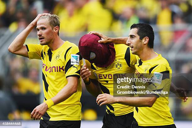 Pierre-Emerick Aubameyang of Borussia Dortmund in action during the Supercup 2014 match between Borussia Dortmund and FC Bayern Muenchen at Signal...
