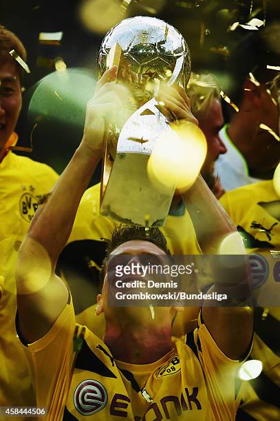 Sebastian Kehl of Borussia Dortmund in action during the Supercup 2014 match between Borussia Dortmund and FC Bayern Muenchen at Signal Iduna Park on...
