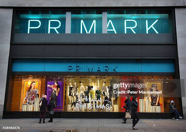 Primark's flagship store on Oxford Street on November 5, 2014 in London, England. Retail giant Marks and Spencer have shown a continued decline in...