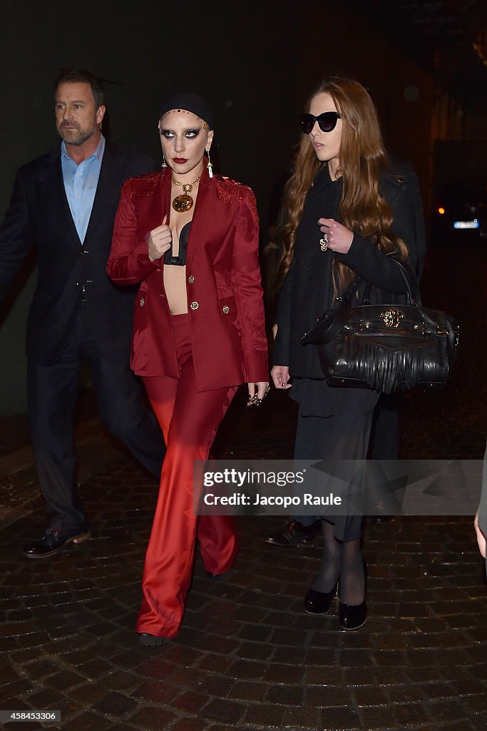 Lady Gaga Sightings In Milan