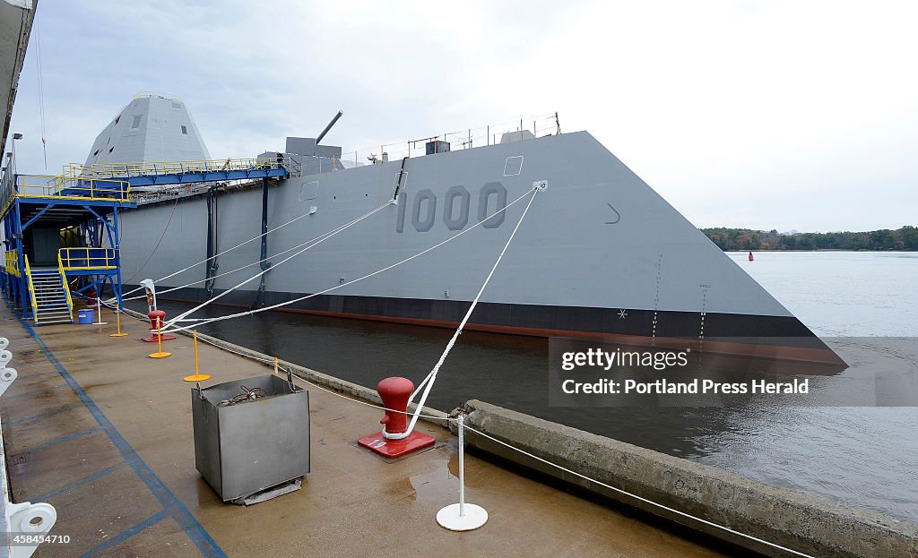 Admiral Jonathan Greenert toured the USS Zumwalt